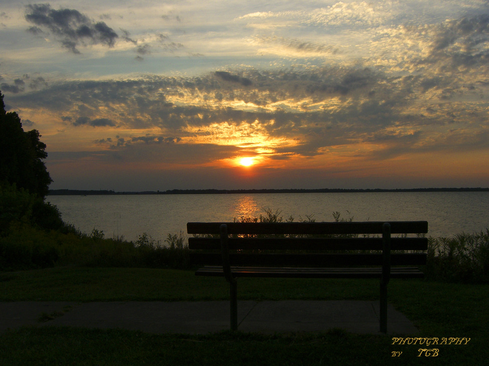 Erie, PA: Erie bay sunset from east side access boat launch