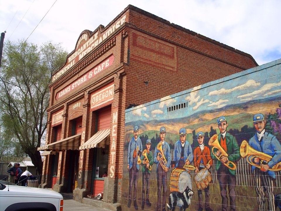 Adams, OR : Adams store & restaurant on Main St in April 2005 photo ...