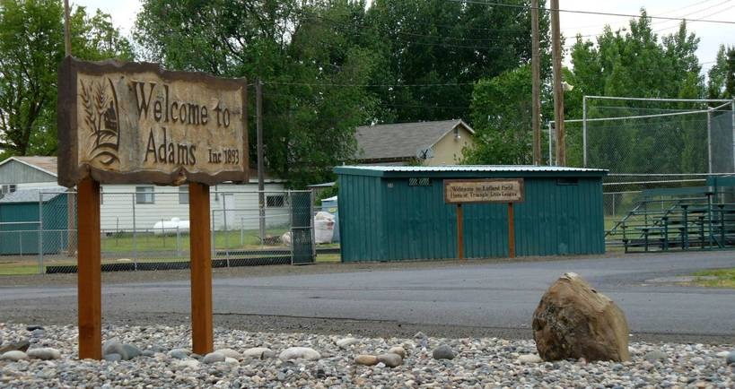 Adams, OR : Adams welcome sign photo, picture, image (Oregon) at city ...