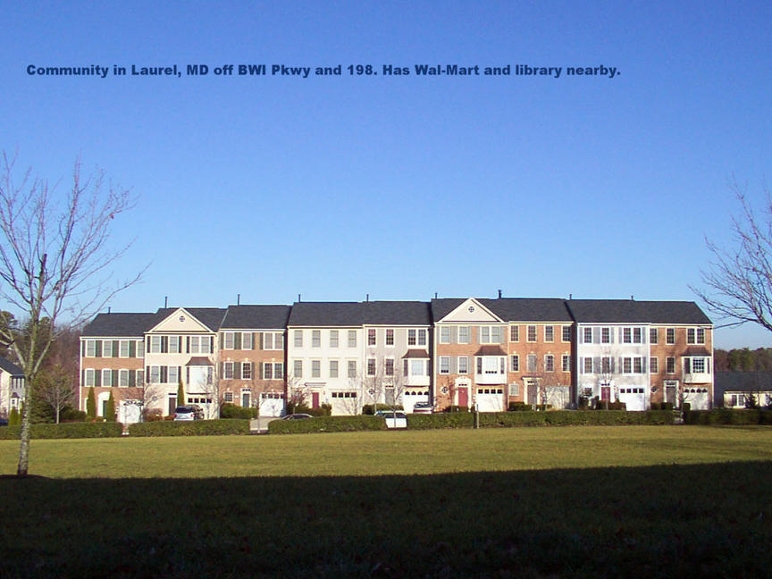 Laurel, MD: Typical homes in a Washington DC suburb.