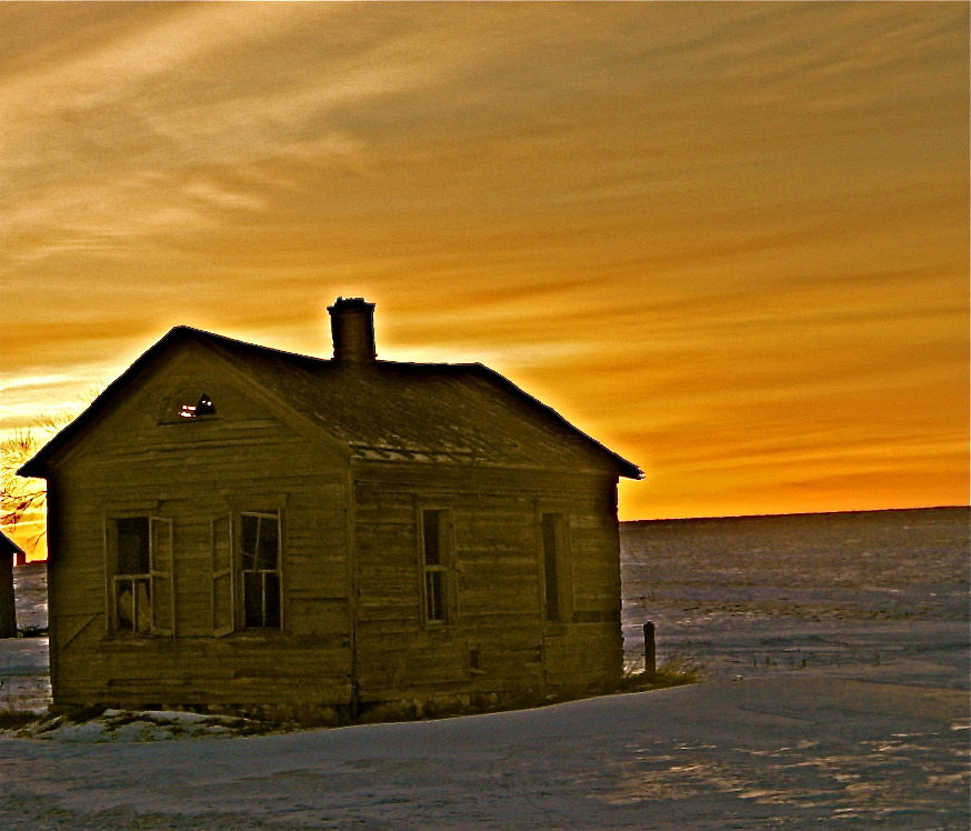 Kiel, WI: Country Barn at Sunrise