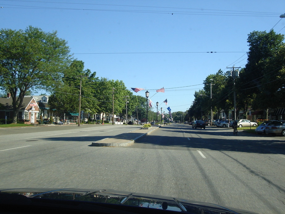 Old Saybrook, CT main street summer 2009 photo, picture, image