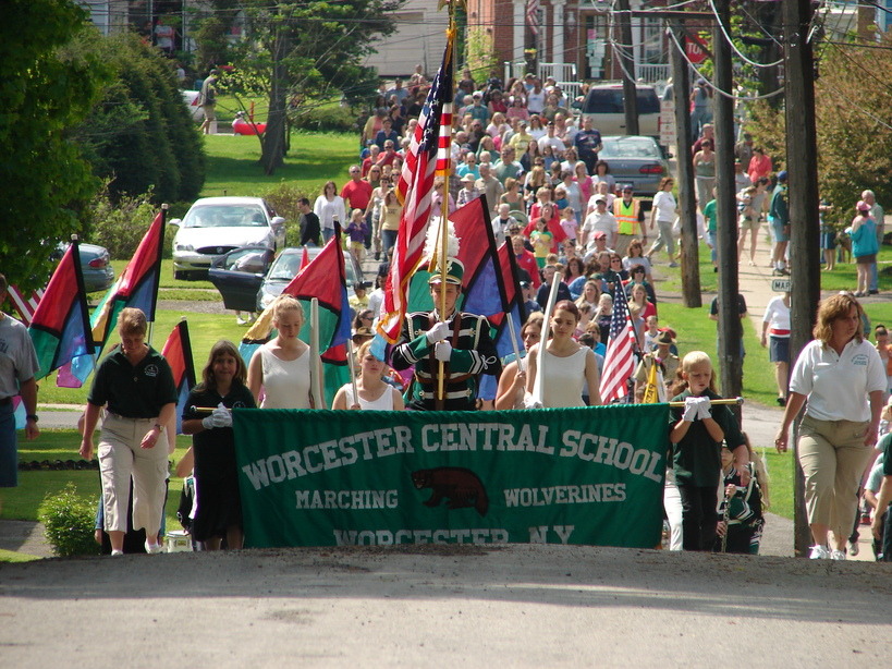 Worcester, NY: Our High School Marching Band Performing on Memorial Day