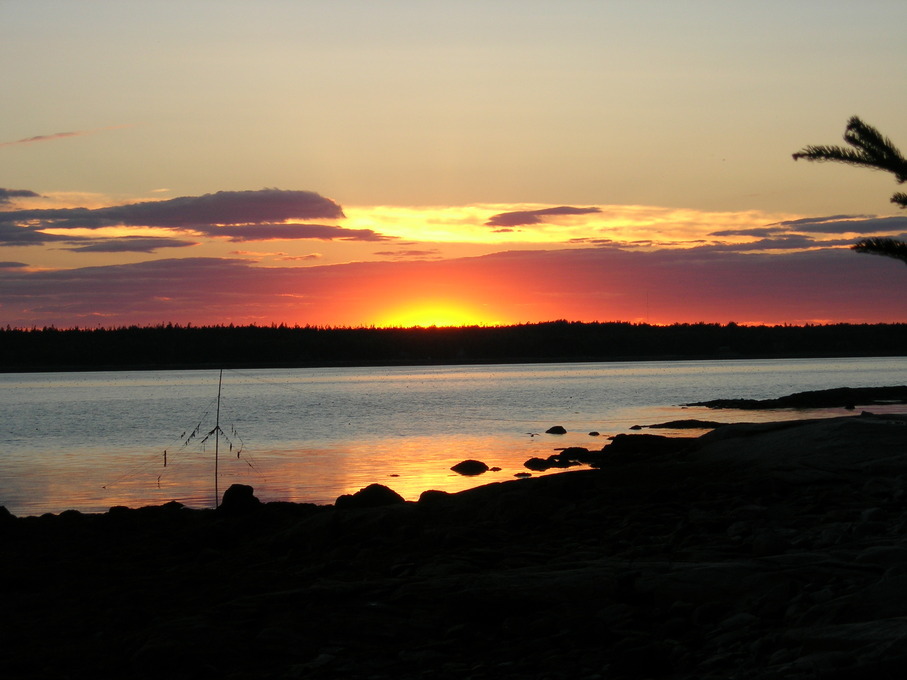 Steuben, ME: Sunset over the Bay, Steuben Maine