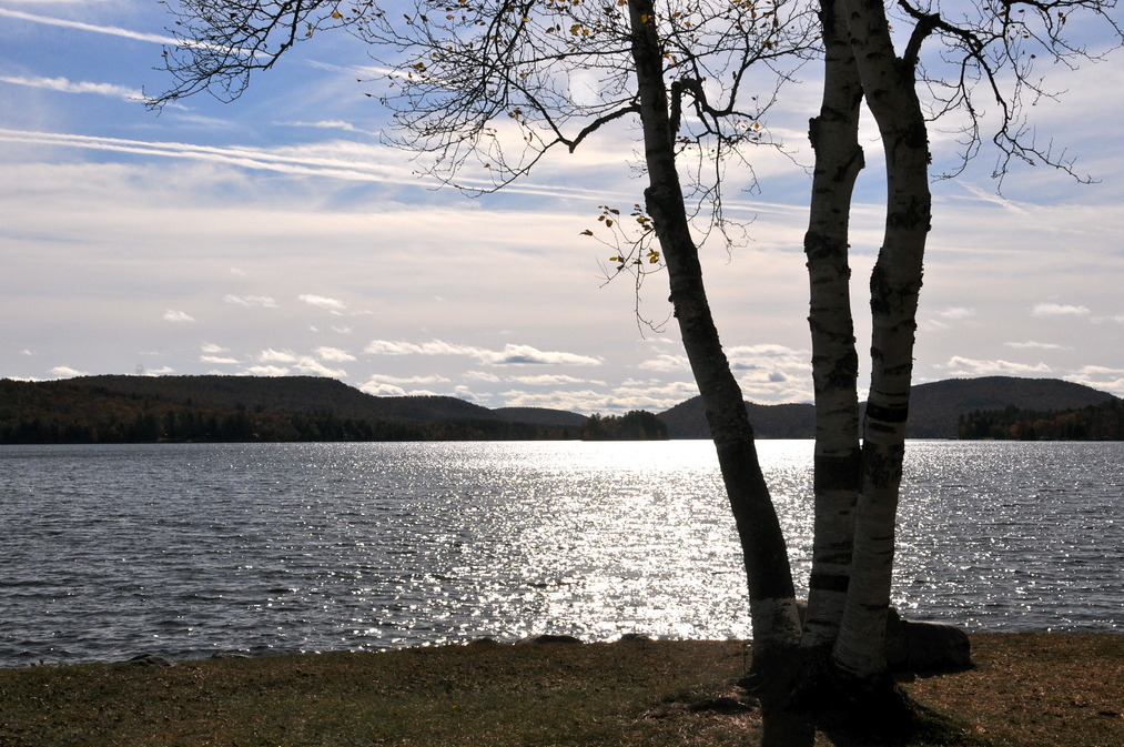 Speculator, NY: Lake Pleasant, Fall 2009 taken from the village of Speculator