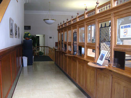 Oakland, OR: historic Oakland Oregon inside Bank Building