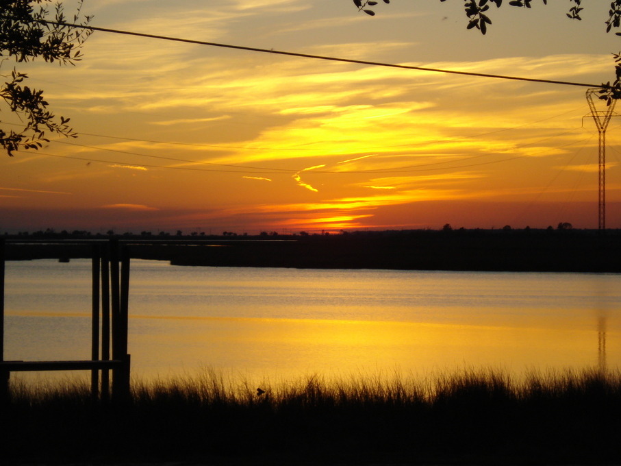 Moss Point, MS: SUNSET FROM RIVER ROAD