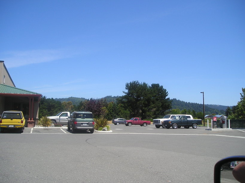 Hydesville, CA: Hills behind Murrish Market, Hydesville, CA, summer, 2009
