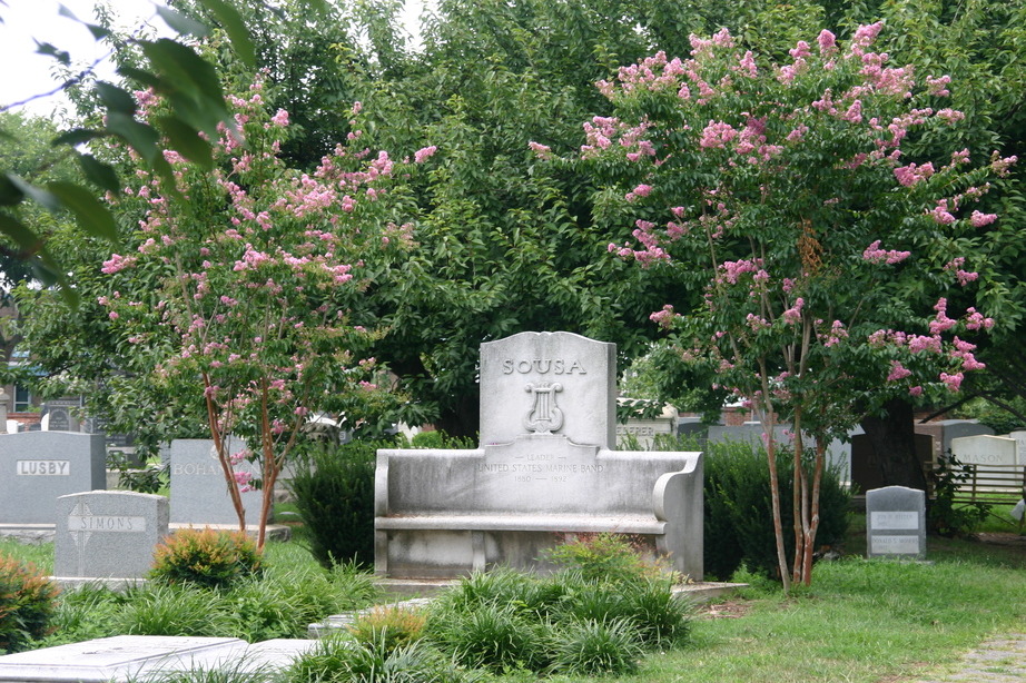 Washington, DC: John Philip Sousa's grave - Historic Congressional Cemetery Washington D.C.