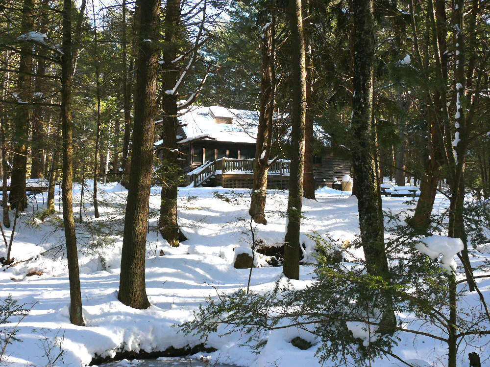 Voluntown, CT Ahimsa Lodge in the snow 12 2009 photo, picture, image (Connecticut) at city