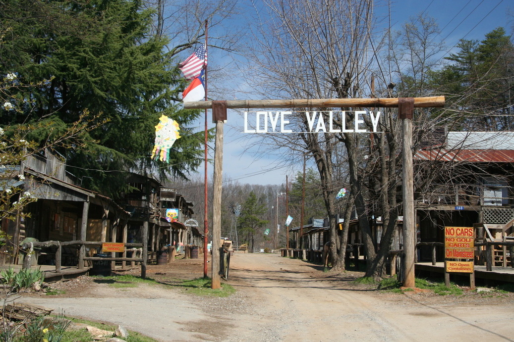 Love Valley, NC: This is a photo of the entrance of Love Valley, NC I made in the spring of 2009