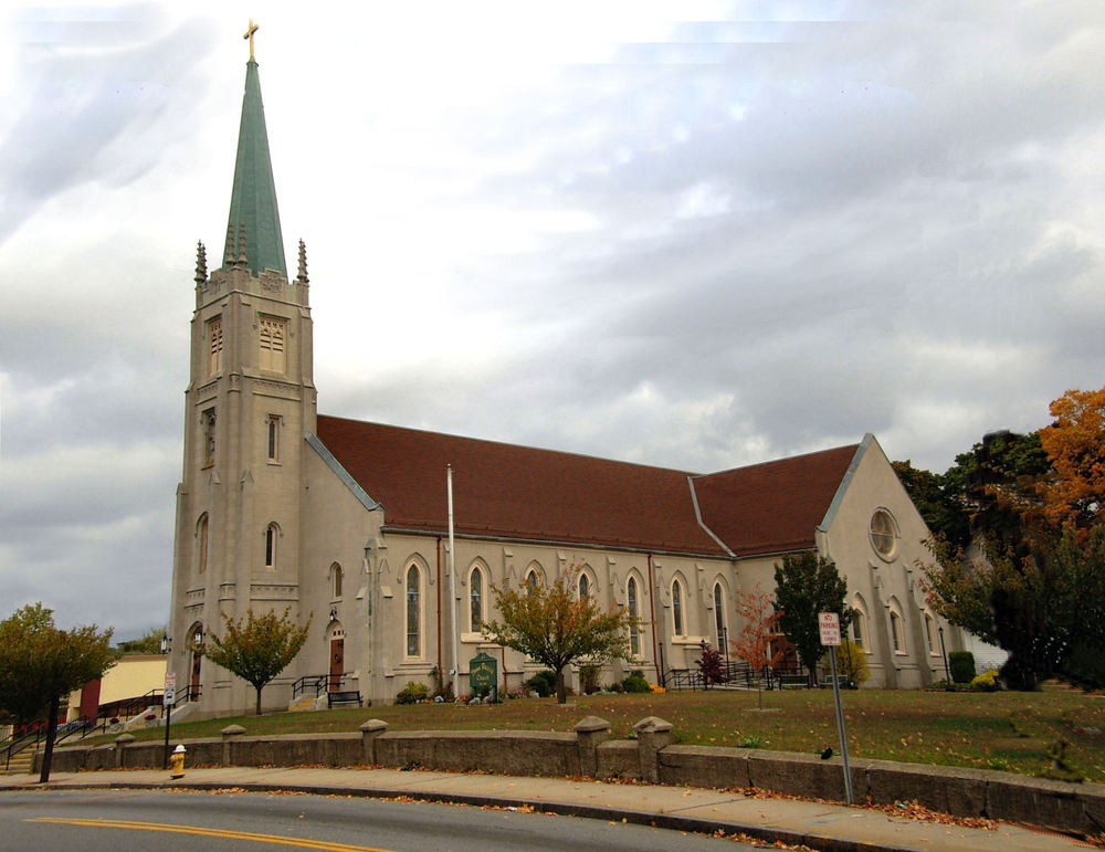 Cumberland, RI: Saint Patrick's Roman Catholic Church, Cumberland, (Valley Falls) Rhode Island