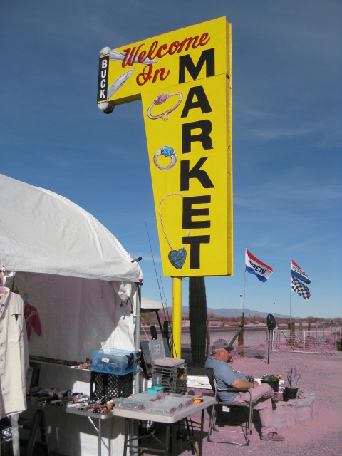 Salome, AZ: Market open on Friday, Saturday, & Sunday's during the winter season-featuring Sterling Silver handmade by loca silversmith, Magnetic Theraphy Jewelry made on site, and many knives of destintion including BUCK KNIVES, Case and many more We sharpen knives on the premises too!