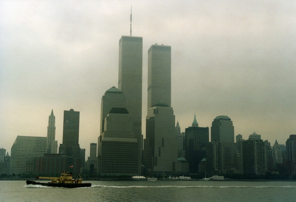 New York, NY: The Twin Towers from Circle Line Tour, June 2001