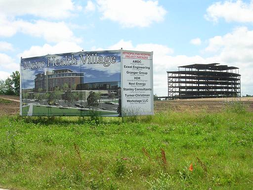 Wyoming, MI: New Metropolitan Hospital Under Construction at Wyoming's New Metro Health Village