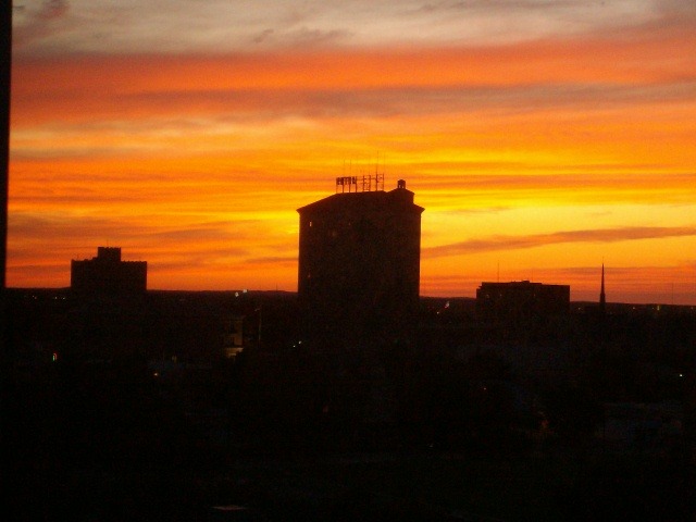 San Angelo, TX: Downtown San Angelo-August Sunset 2009