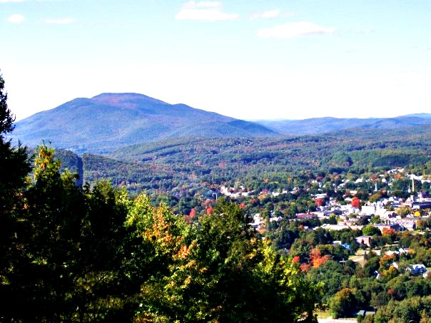 Claremont, NH: From the top of Mt. Arrowhead with a view of Mt. Ascutney.