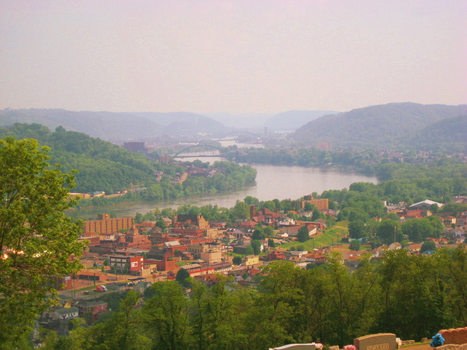 Martins Ferry, OH: Martins Ferry from Riverview Cemetery