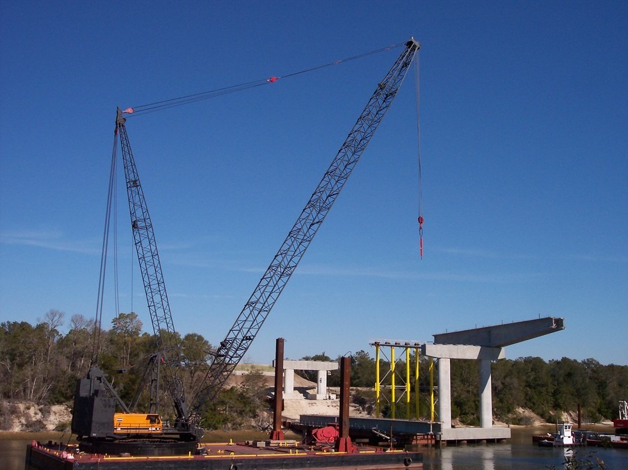 Oak Island, NC: New Bridge construction site
