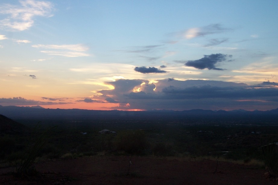 Corona de Tucson, AZ: View from Corona de Tucson/Santa Rita foothills towards Sahuarita