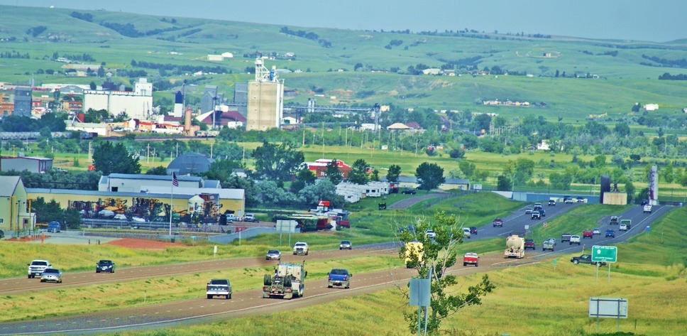 Williston, ND: Heading East into Williston, ND