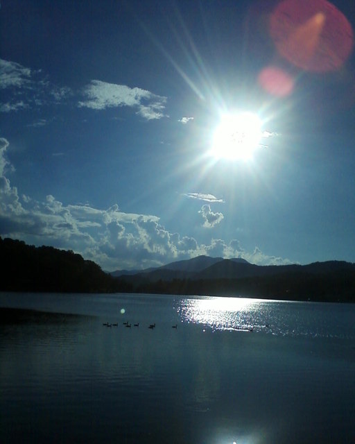 Lake Junaluska, NC: Taken in June 2010. Didn't realize it at the time but I've captured a "duck" in the clouds!