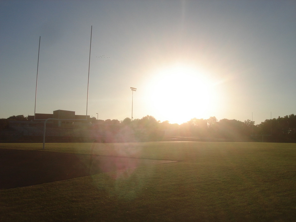 Dell Rapids, SD: Sunset at DRHS Football field