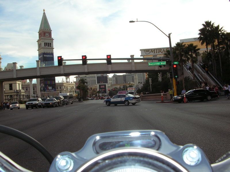 Las Vegas, NV: The Strip from a Harley point of view.