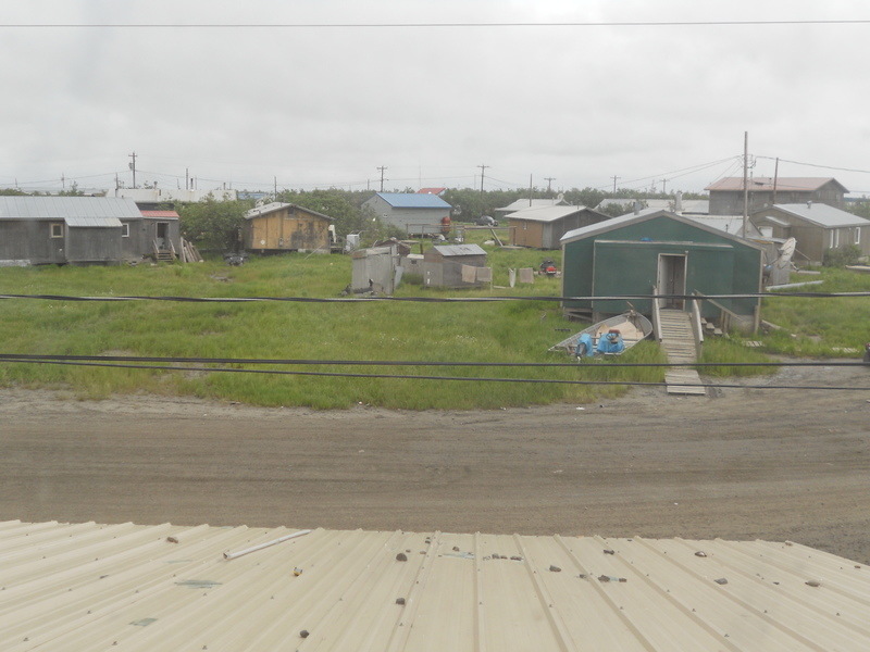 Emmonak, AK: View of the town from the Community Center