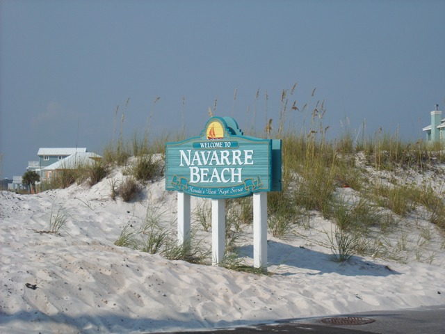 Gulf Breeze, FL: Navarre Beach Welcome Sign