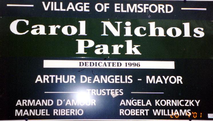 Elmsford, NY: Park Sign