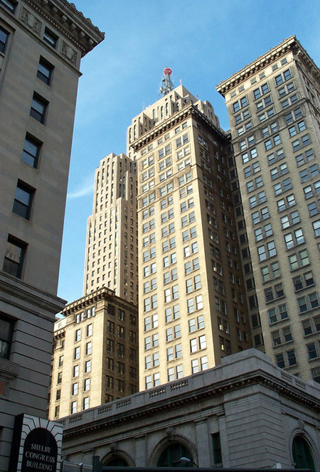 Detroit, MI: Penobscot Building and Other Skyscrapers