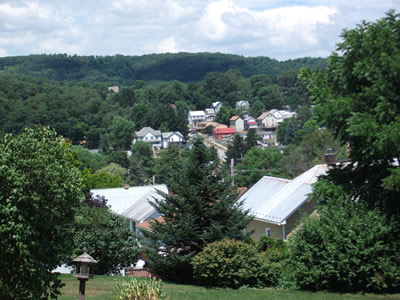 Rockwood, PA: View of Rockwood from Black Township