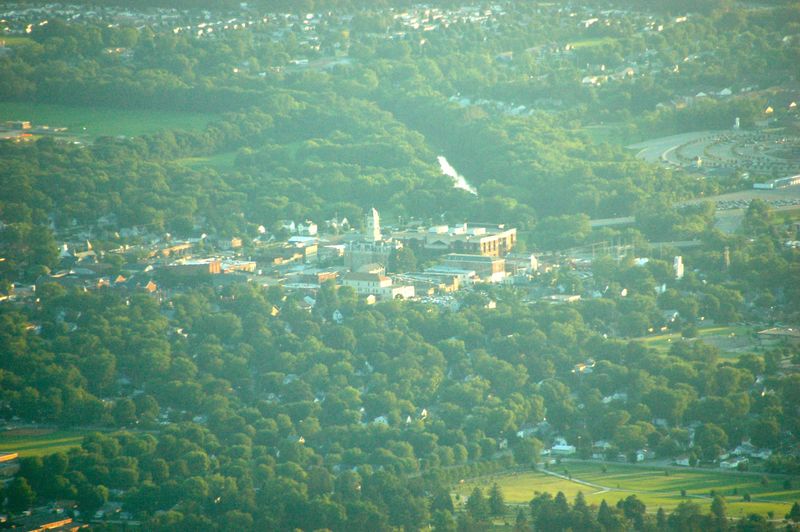 Noblesville, IN: Noblesville from the air.