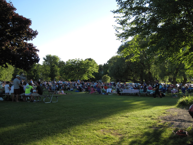 Northport, MI: "Music in the Park" every Friday night in the summer