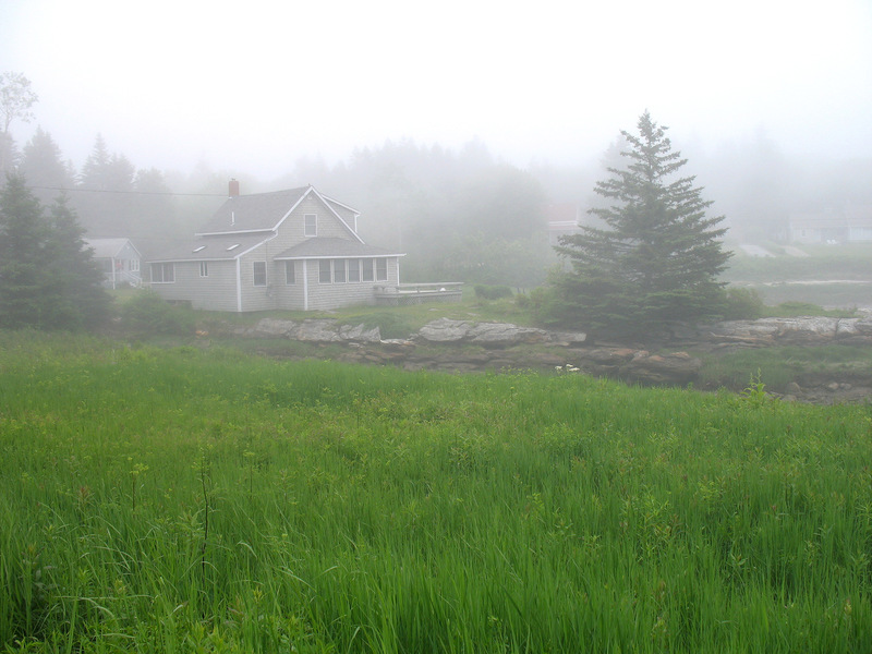 Richmond, ME: Misty morning, not far from Richmond, Maine...