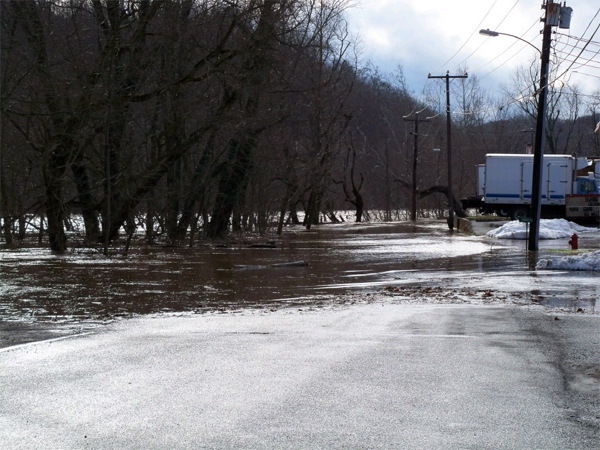 Ronceverte, WV: The river is a little high