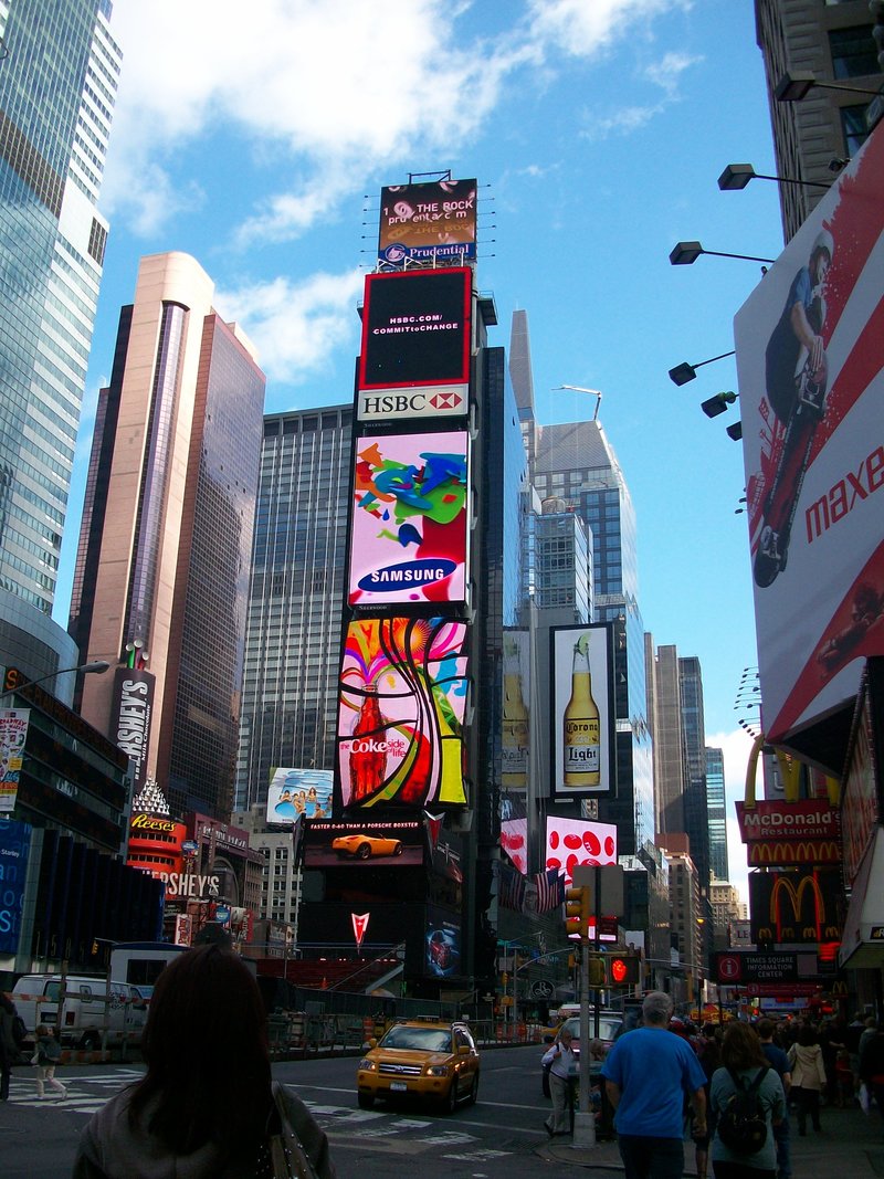 New York, NY: Times Square on a sunny day