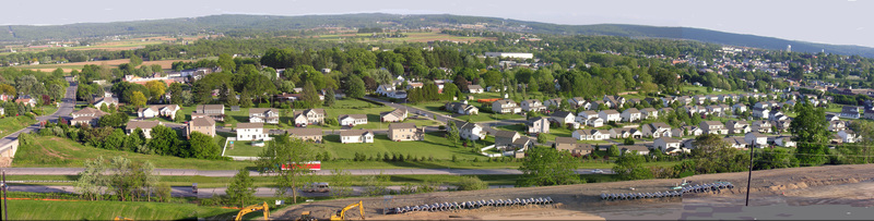 Kutztown, PA: Panoramic view of Kutztown