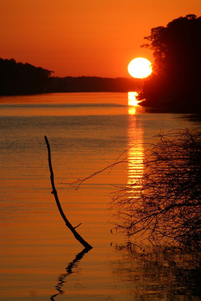 Gulf Shores, AL: Sunset on the ICW from Campground