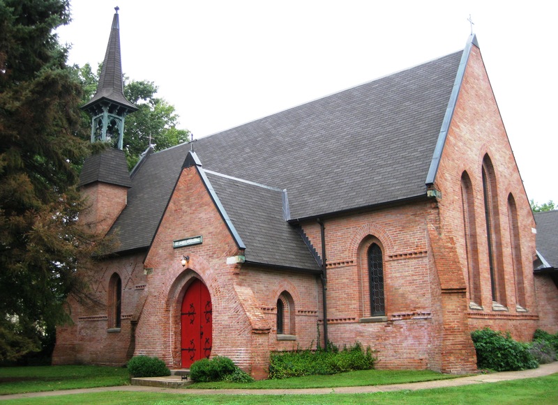 Lewistown, IL: St. James' Episcopal Church-1863-Broadway and MacArthur-on the National Register of Historic Places