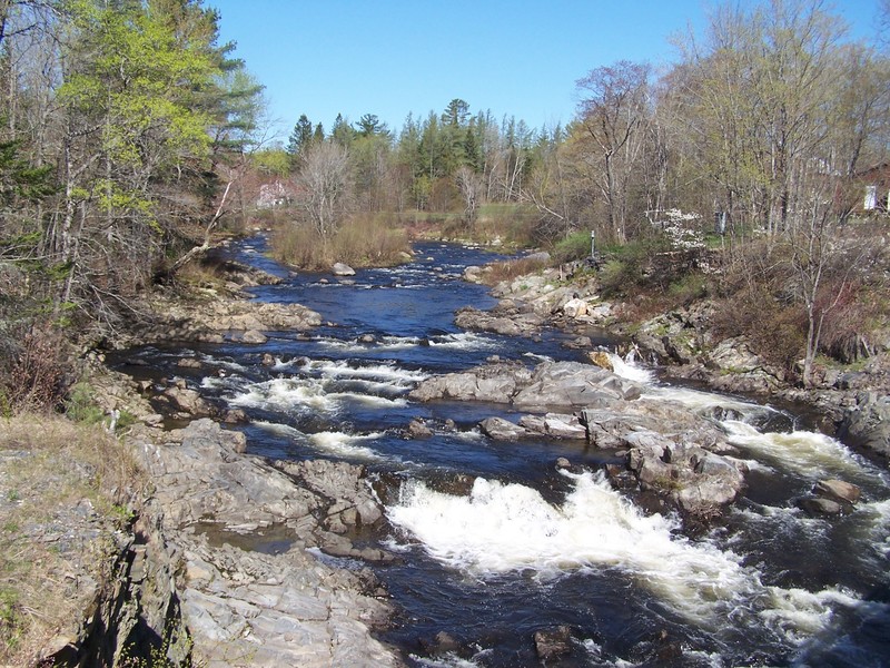 Abbot, ME Over the bridge in Abbot looking north. photo, picture, image (Maine) at