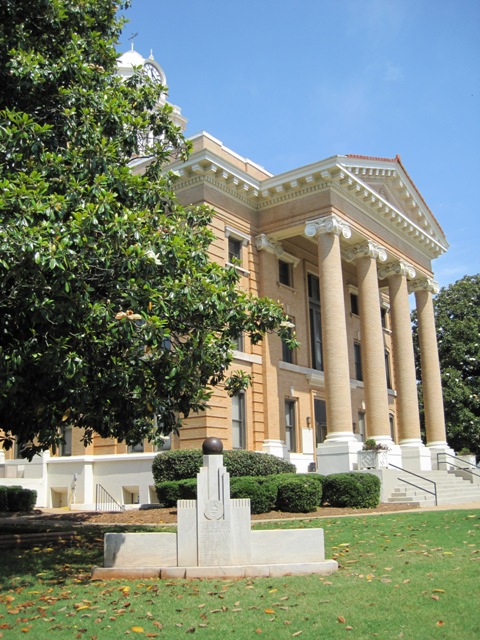 Thomaston, GA: First Cannonball fired on Fort Sumter during War Between The States Monument - Upson County Courthouse - Thomaston, GA