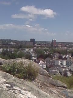 Manchester, NH: view of Manchester from Rock Rimmon