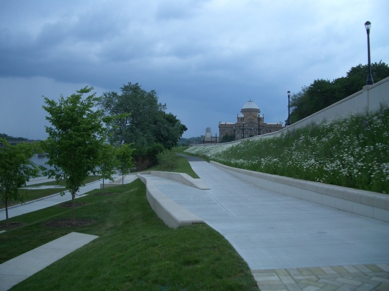 Wilkes-Barre, PA: riverfront and court house 6-1-10