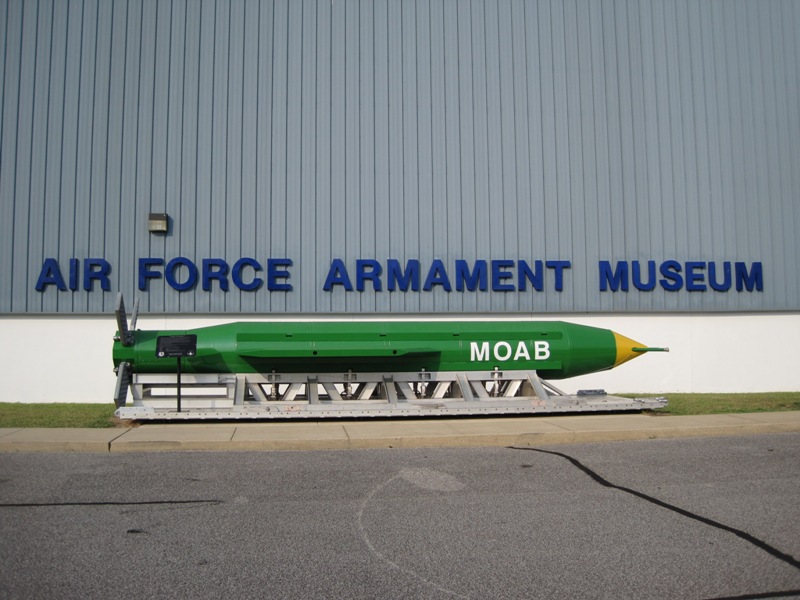 Eglin AFB, FL : GBU-43/B MOAB Bomb - US Air Force Armament Museum Photo ...