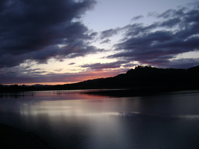 Sweet Home, OR : Sunset over Foster Lake photo, picture, image (Oregon ...