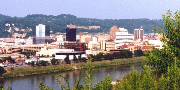 Charleston, WV: Charleston skyline as seen from the other side of the Kanawha River