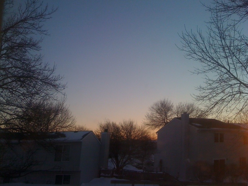 Carol Stream, IL: Sunrise.