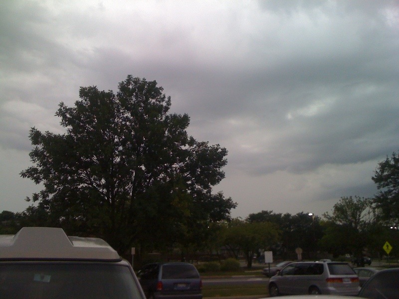 Carol Stream, IL Parking Lot. Greenway Shoppes. photo, picture, image